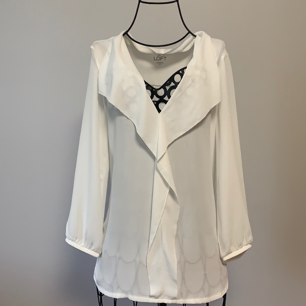 Loft white blouse